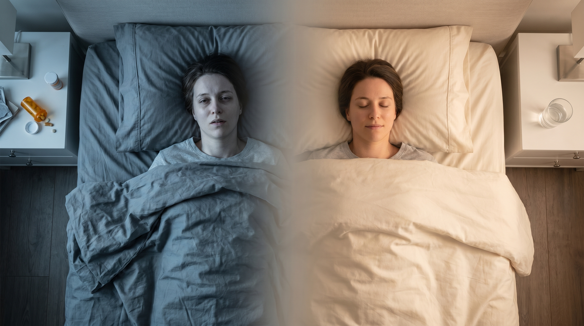 Sedation versus restoration illustration